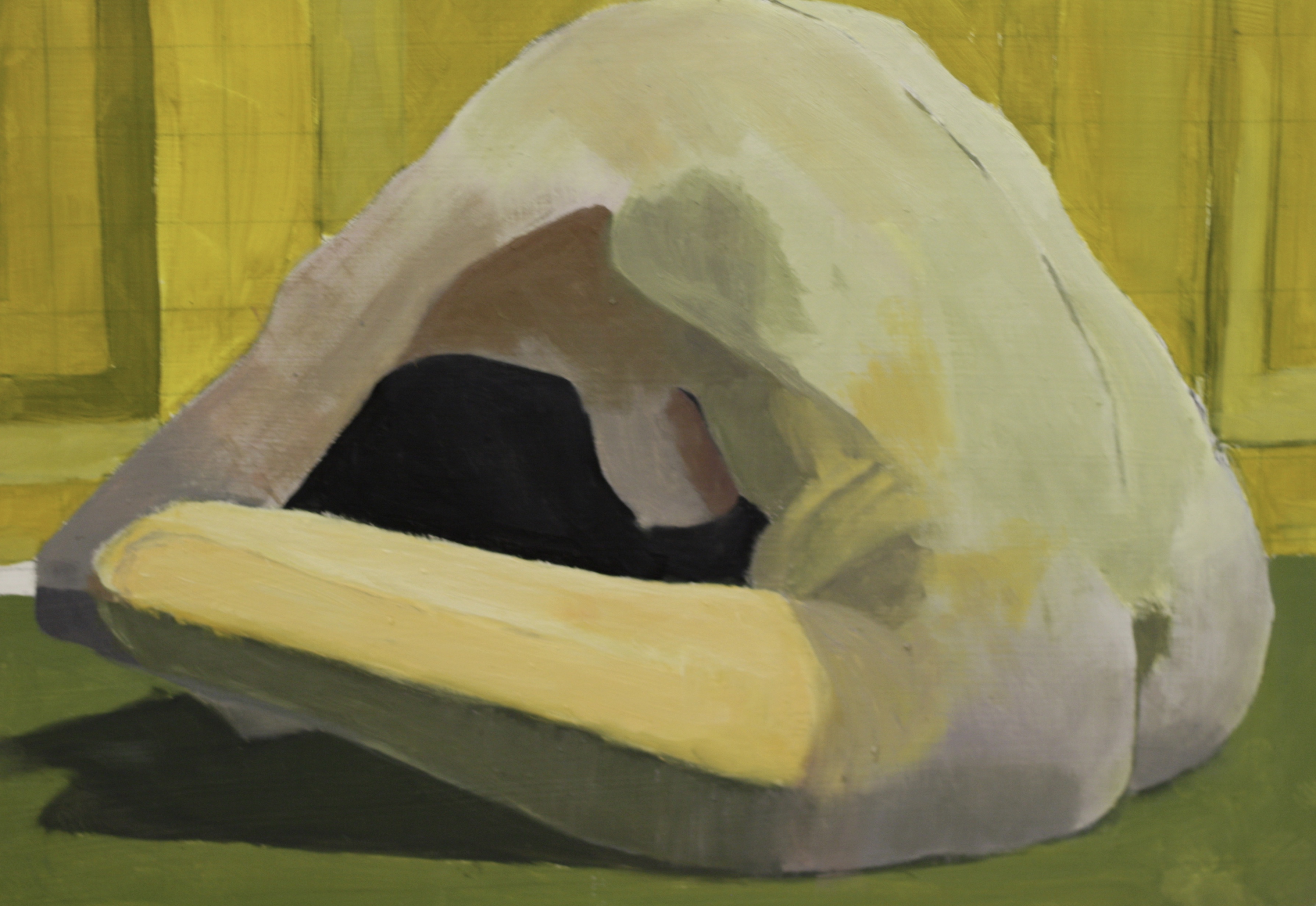 "Pyramid" (copy, after Euan Uglow) 12"x16" oil on board $375